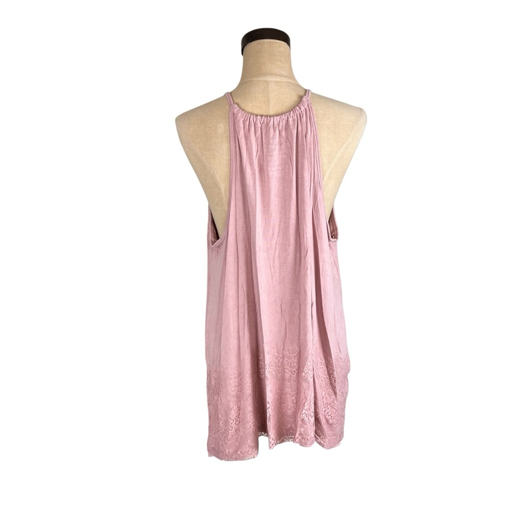 Torrid Super Soft High Neck Lace Inset Sharkbite Hem Tank 2X - Picture 4 of 7